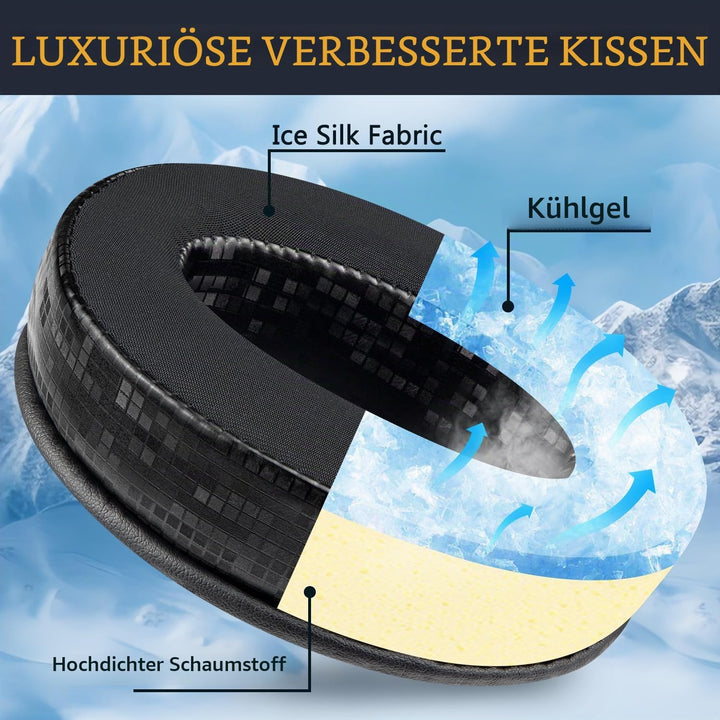 SOULWIT Kühlgel Ersatz Ersatzpolster Ohrpolster für Sennheiser HD 4.50BT/HD 4.50BTNC/HD4.50SE/HD4.40