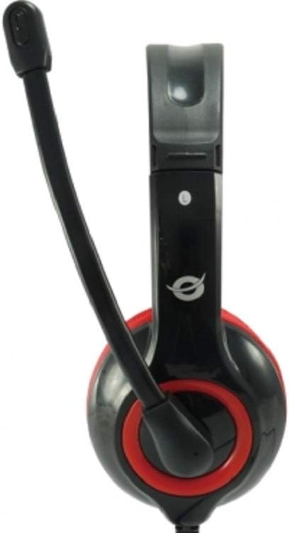 Conceptronic USB-Headset 2m Kabel USB2.0 Rot Rot Single, Rot Single