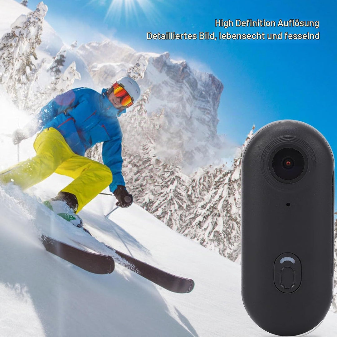 Eujgoov 1080P Sportkamera Magnetisch Weitwinkel Action Cam für Outdoor Abenteuer Angeln Radfahren