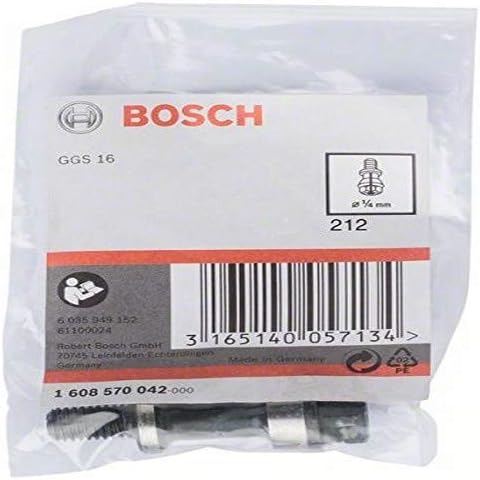 Bosch Professional Zubehör 1 608 570 042 Spannzange mit Spannmutter 0,6 cm (0,25 Zoll)"" GGS 16