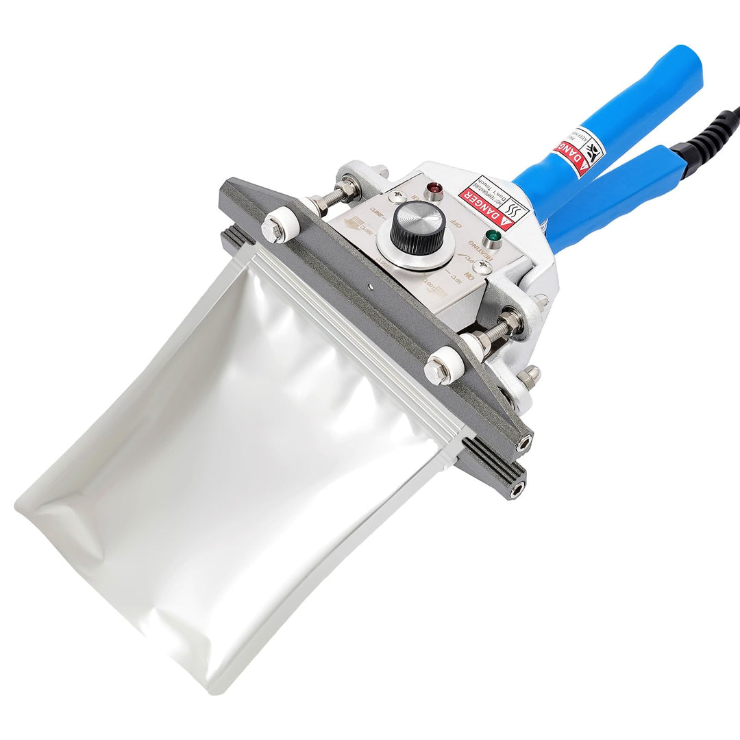 Handheld Crimp Heisssiegelgerät 300W Handgehaltene Heisssiegelmaschine, 200mm 30-250℃ Tragbares Foli