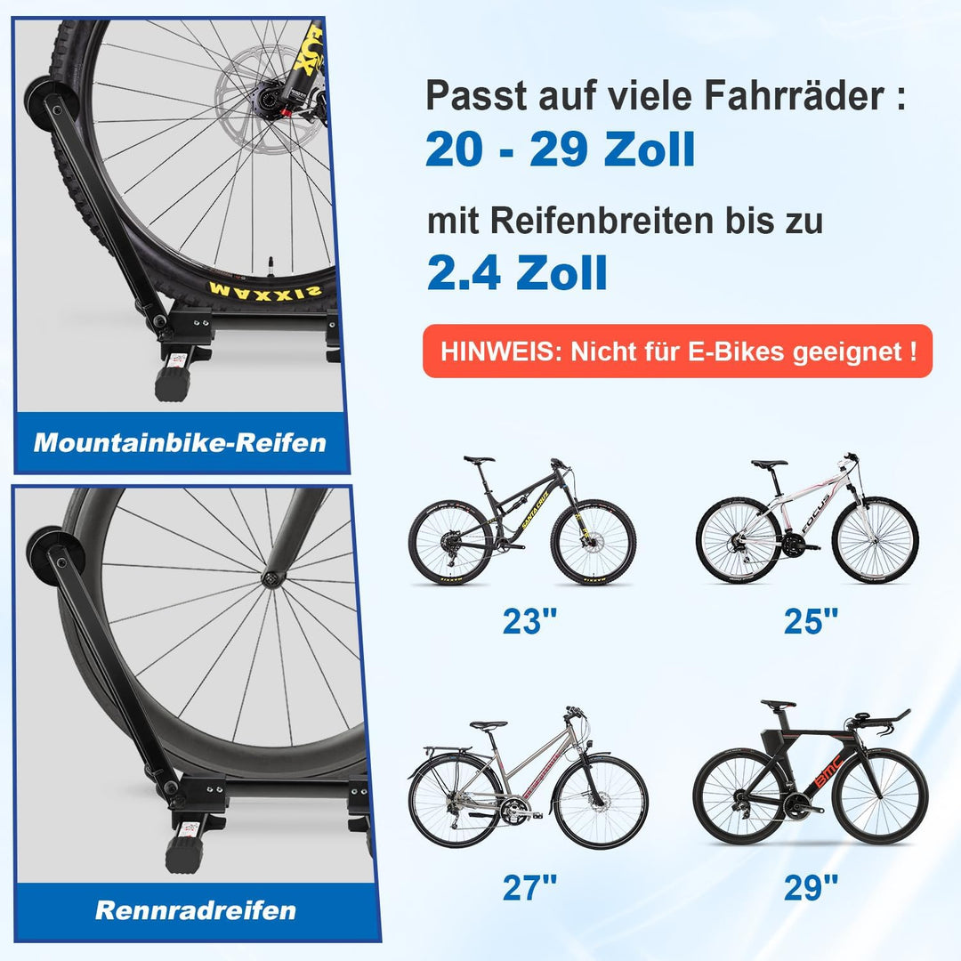 Jaxguom Zwei montierte Fahrradständer Hinterradständer Displayständer Fahrradständer Klappbar Alumin