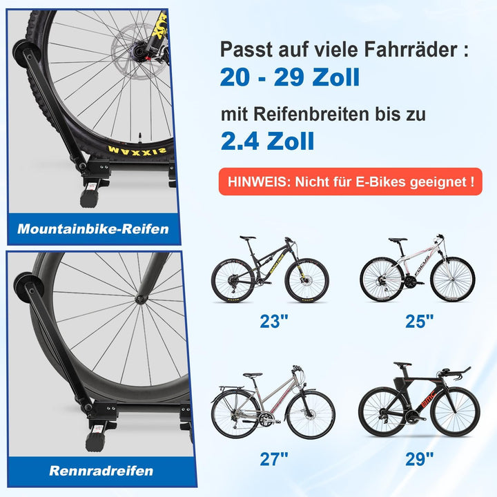 Jaxguom Zwei montierte Fahrradständer Hinterradständer Displayständer Fahrradständer Klappbar Alumin