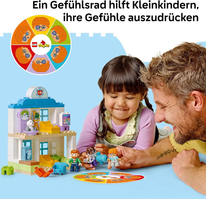 LEGO DUPLO Town Erster Arztbesuch, Bauspielzeug, Spielset zur Förderung der Feinmotorik, Geschenk fü