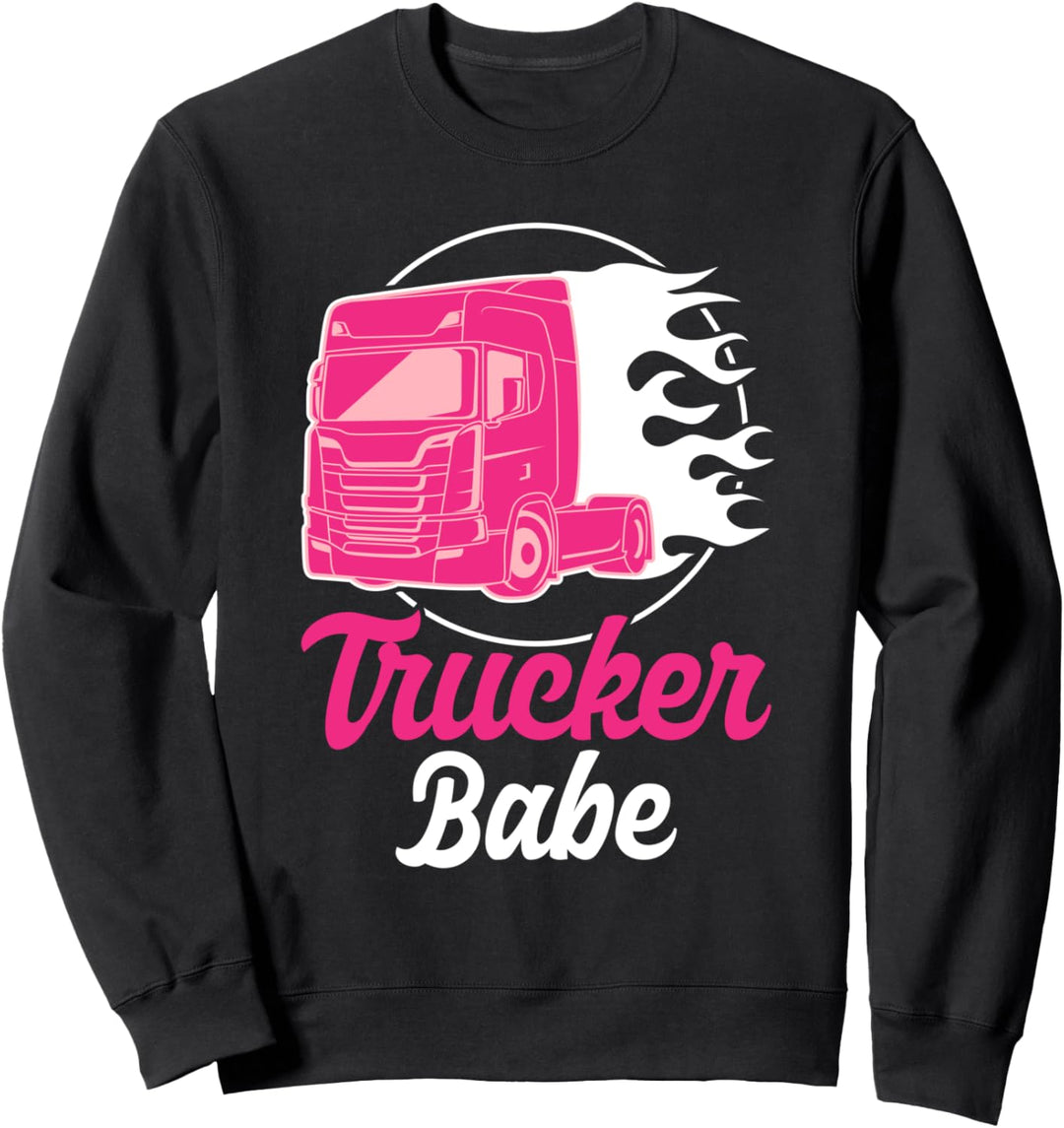 Trucker Babe - LKW-Fahrerin und Truckerin Sweatshirt
