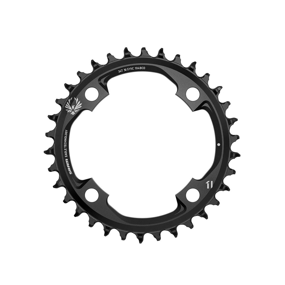 Sram X-sync Eagle Kettenblätter 104mm Schwarz, 104mm Schwarz