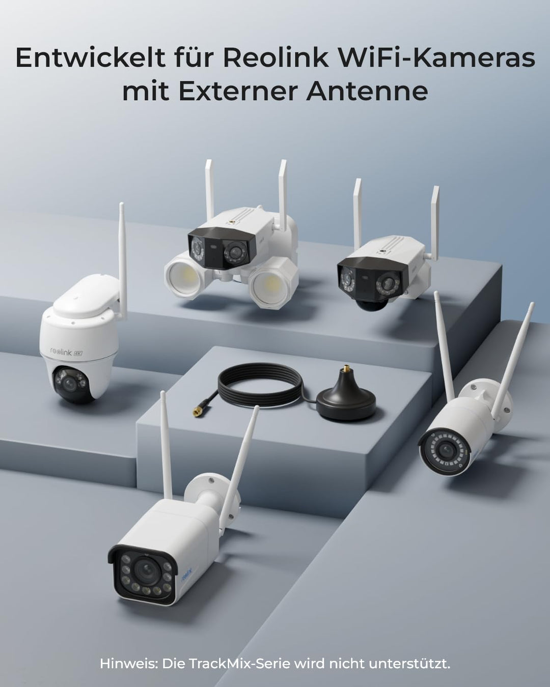 Reolink Antenna Extension Cable for Security Cameras with Extenal Antenna