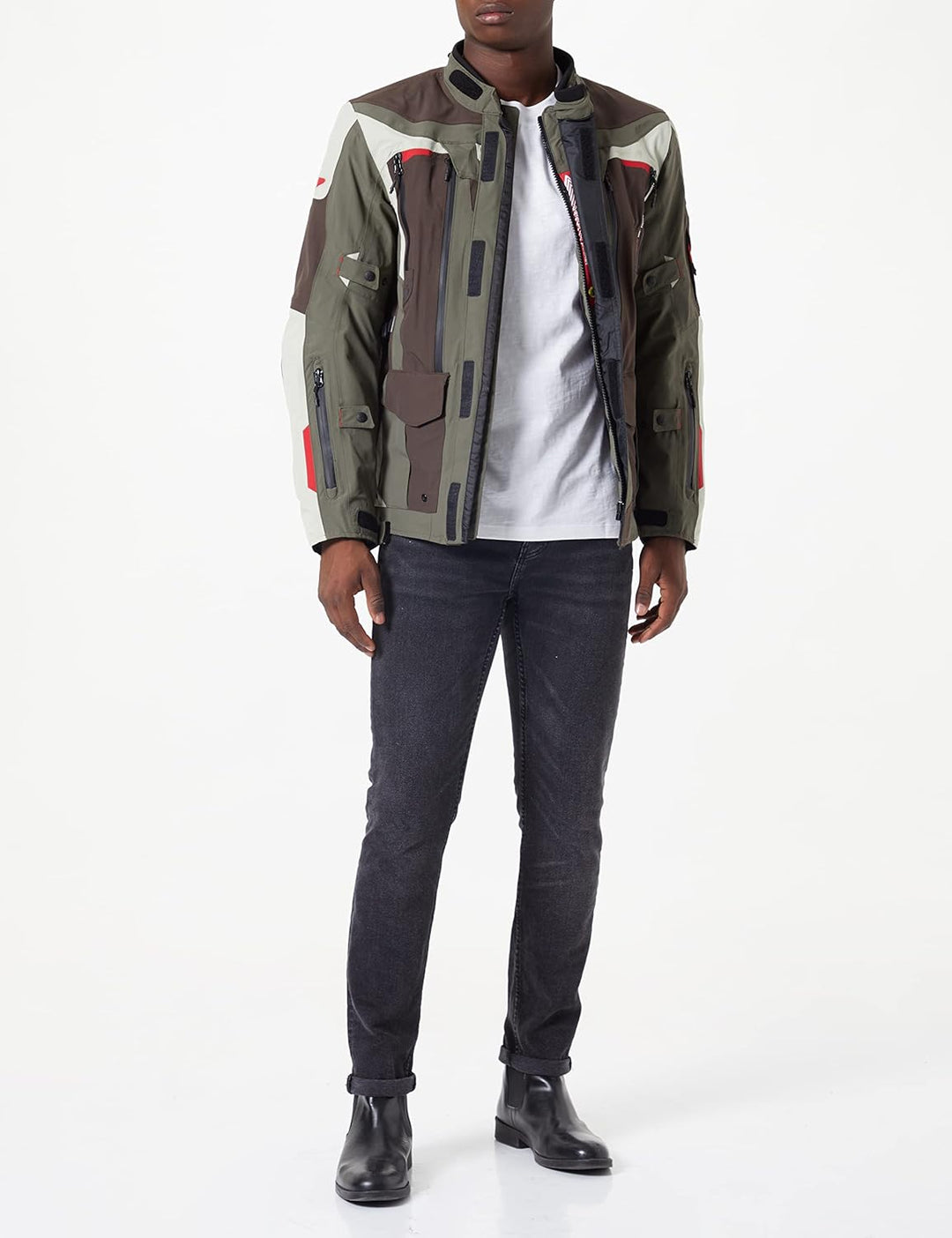 Furygan Voyager 3C Motorrad Textiljacke S Kaffee-perlmutt-khaki, S Kaffee-perlmutt-khaki