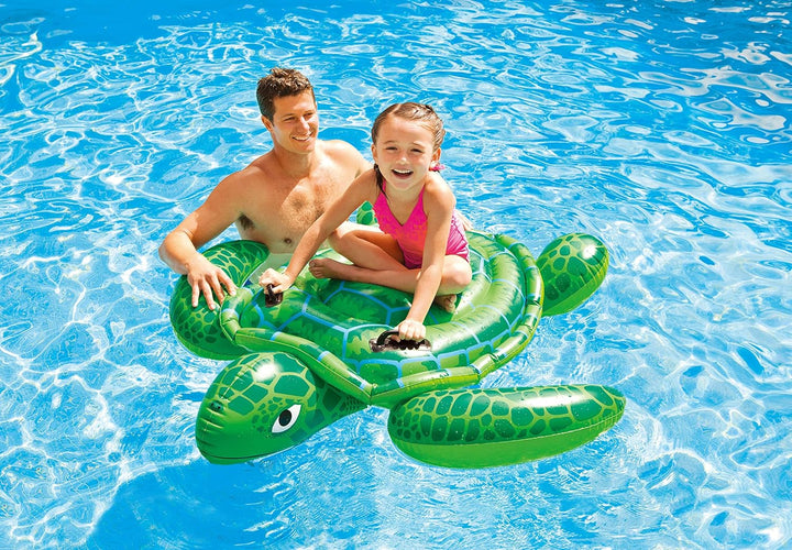Intex Lil' Sea Turtle Ride-On, 150 x 127 cm, für Kinder ab 3 Jahren Lil' Meeresschildkröte, Lil' Mee