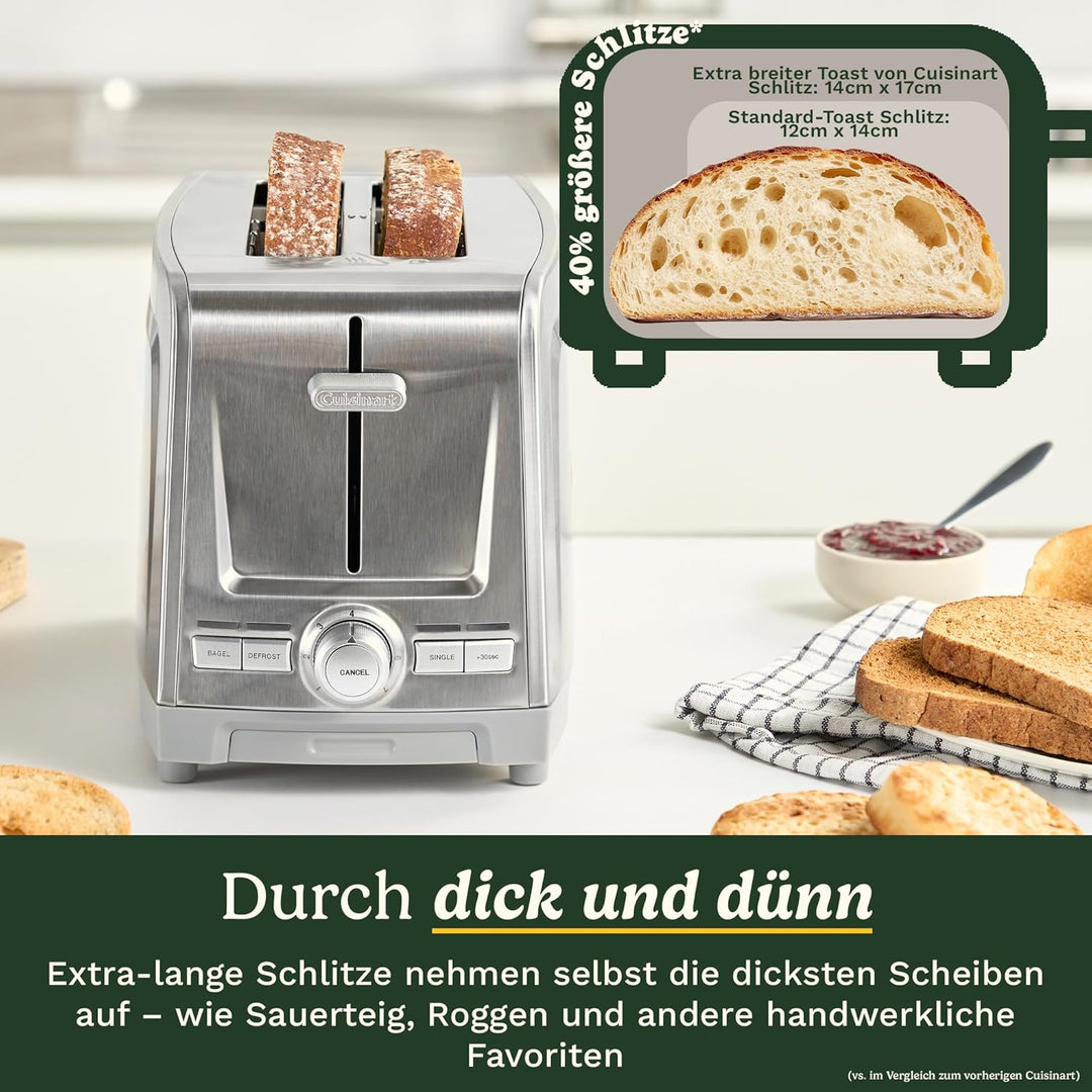 Core Collection 2 Slice Metal Toaster 2 Scheiben (CC) Edelstahl, 2 Scheiben (CC) Edelstahl