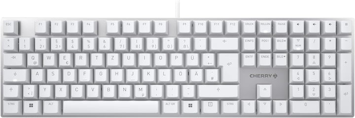 CHERRY KC 200 MX, mechanische Office-Tastatur, Deutsches Layout (QWERTZ), edles Design mit eloxierte