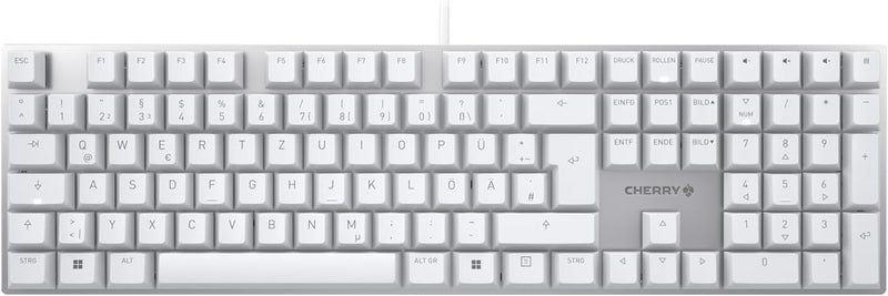 CHERRY KC 200 MX, mechanische Office-Tastatur, Deutsches Layout (QWERTZ), edles Design mit eloxierte