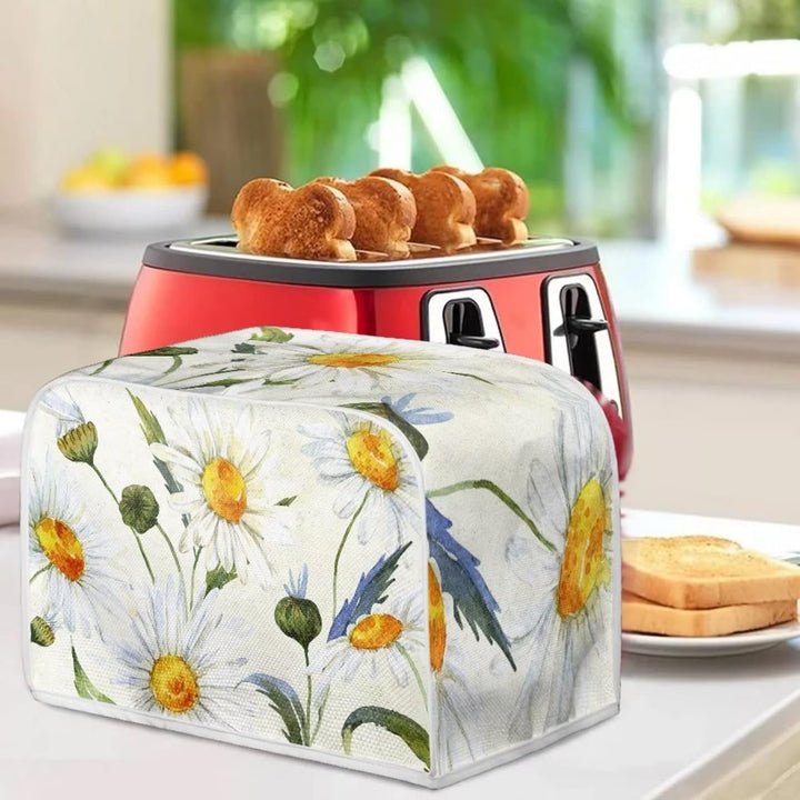 Abdeckung für kleine Geräte mit Gänseblümchen, 4 Scheiben, Toaster, schmutzabweisend, Staubschutz, B