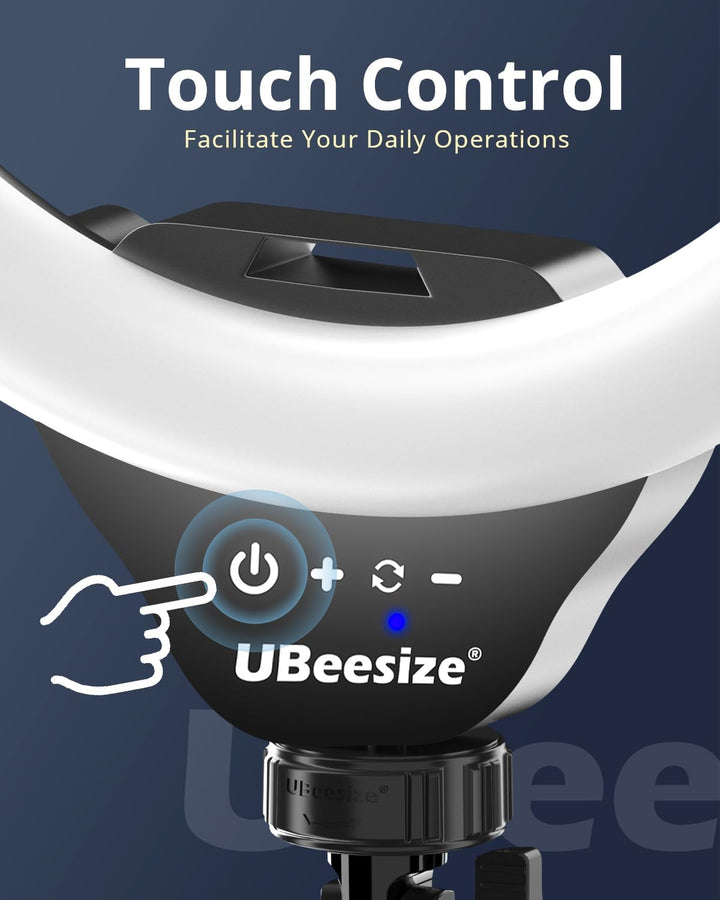 UBeesize Ringlicht mit Stativ, 12 Zoll Selfie Ringlicht mit 62 Zoll Stativ Ständer für Videoaufnahme