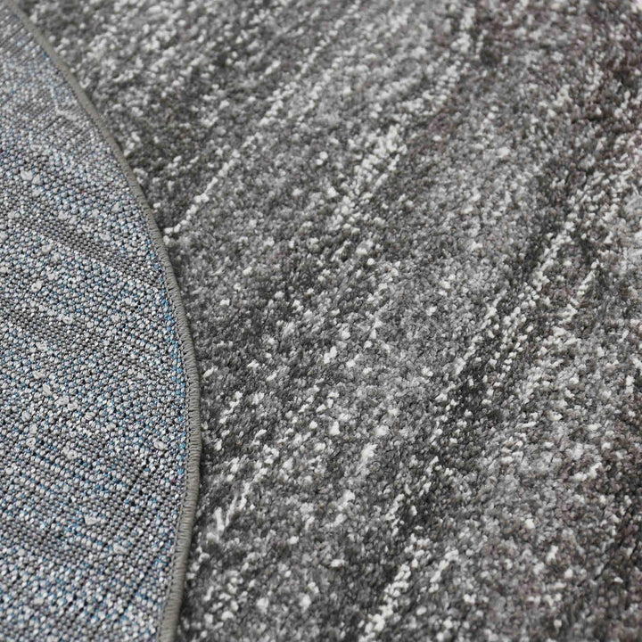 VIMODA Teppich Modern Grau Kurzflor Meliert Farbecht Pflegeleicht, Masse:120 x 170 cm, 120 x 170 cm