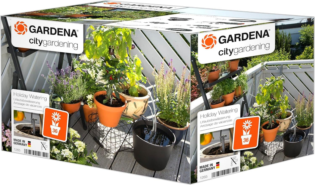 Gardena city gardening Urlaubsbewässerung: Pflanzenbewässerungs-Set für drinnen und draussen, indivi