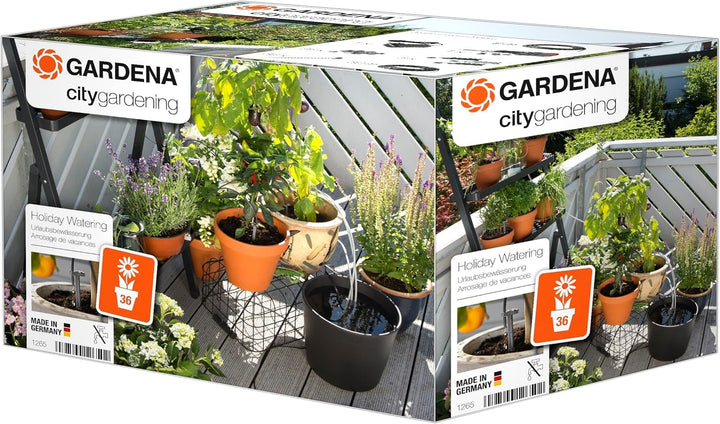 Gardena city gardening Urlaubsbewässerung: Pflanzenbewässerungs-Set für drinnen und draussen, indivi