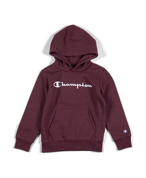 Champion Jungen Legacy-Classic Logo Kapuzenpullover, 12 Jahre Bordeaux