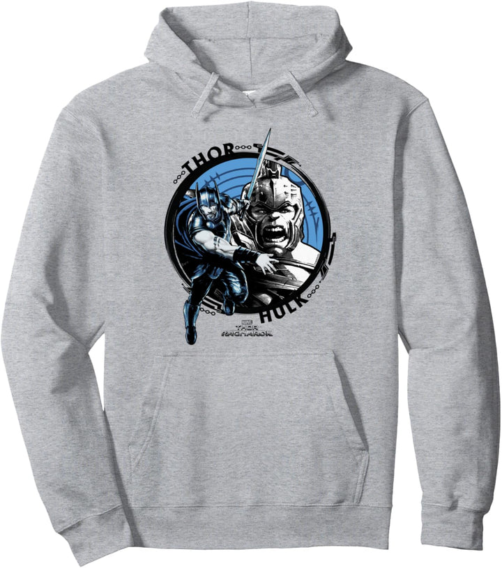 Marvel Thor: Ragnarok Hulk And Thor Circle Portrait Pullover Hoodie