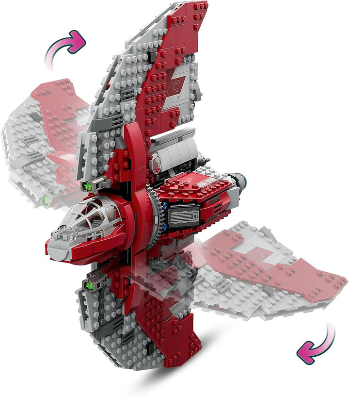 LEGO Star Wars Ahsoka Tanos T-6 Jedi Shuttle Set, baubares Raumschiff-Spielzeug & Star Wars Obi-Wan
