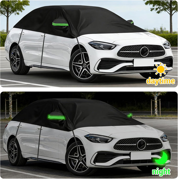 Auto Halbgarage Wasserdicht Universal Halbgarage Autoabdeckung, Abdeckplane Auto All Weather, Wasser