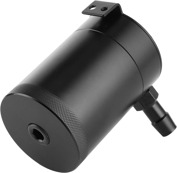 Oil Catch Tank,Ölfangbehälter,2-Port-Ölfangdose 500 Ml Prallbehälterbehälter Aus Aluminiumlegierung,