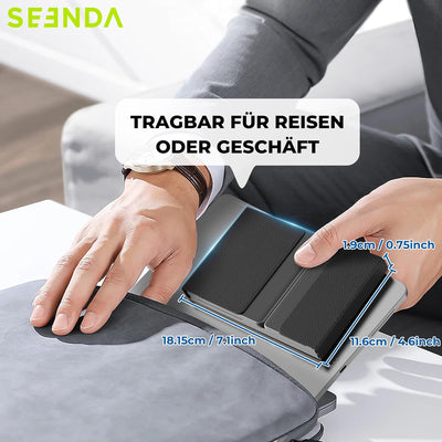 seenda Faltbare Bluetooth Tastatur mit Touchpad, Wiederaufladbare Kabellose Klappbare Tastatur mit T
