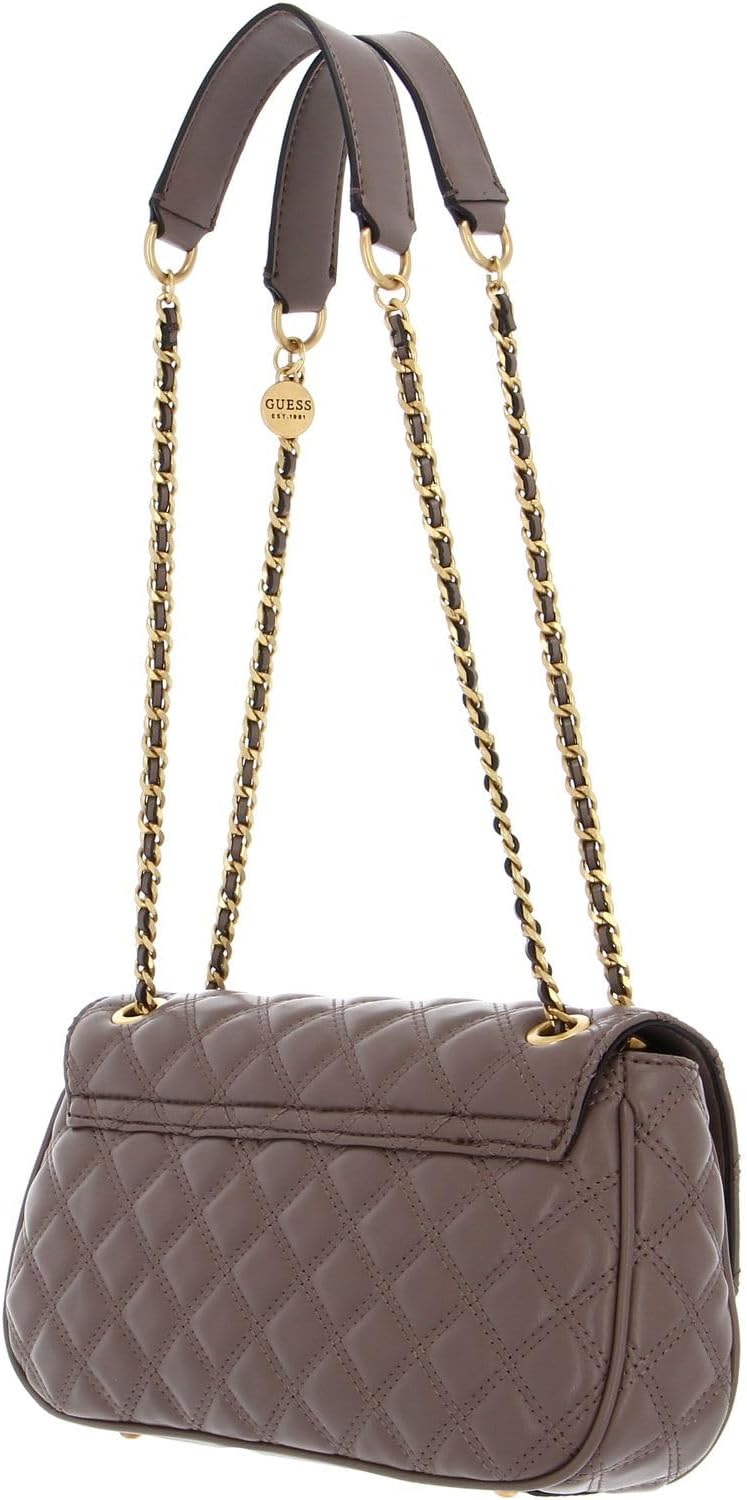 GUESS Damen Giully Convertible Crossbody, Flap T.U Dark Taupe, T.U Dark Taupe