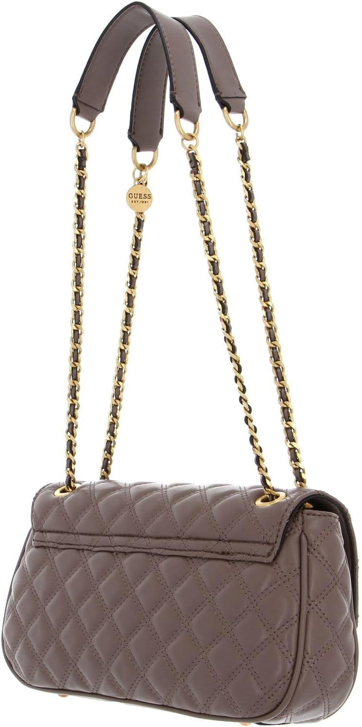 GUESS Damen Giully Convertible Crossbody, Flap T.U Dark Taupe, T.U Dark Taupe