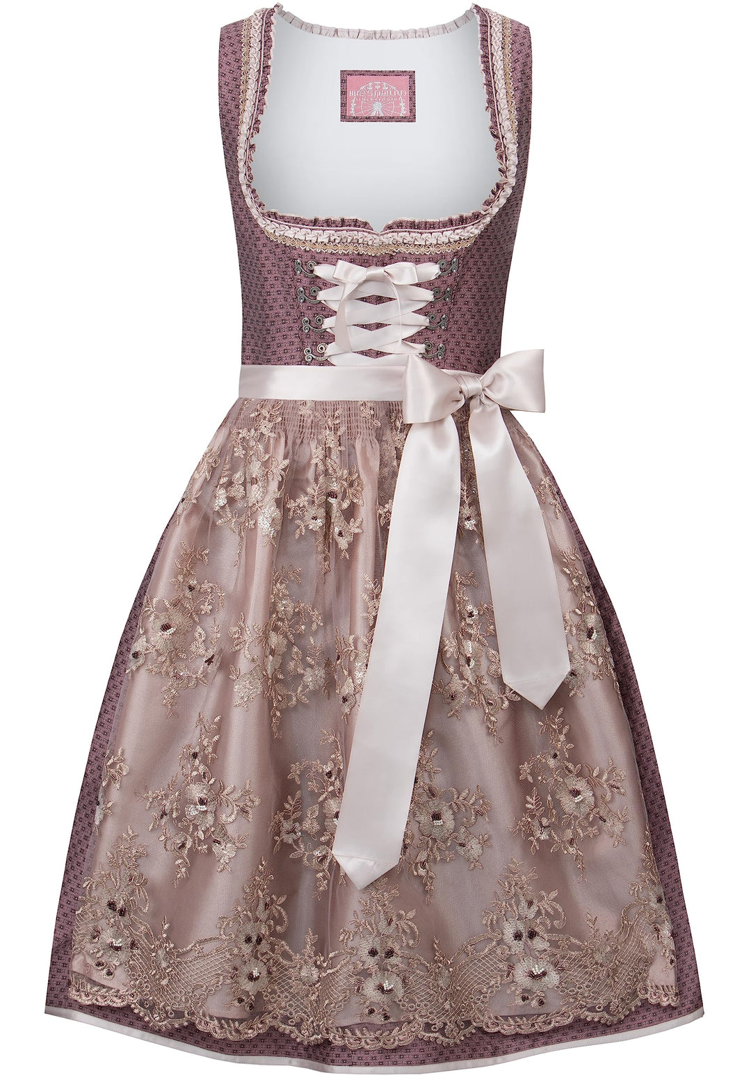 Stockerpoint Damen Dirndl Antonia Kleid für besondere Anlässe 36 Rosenholz, 36 Rosenholz
