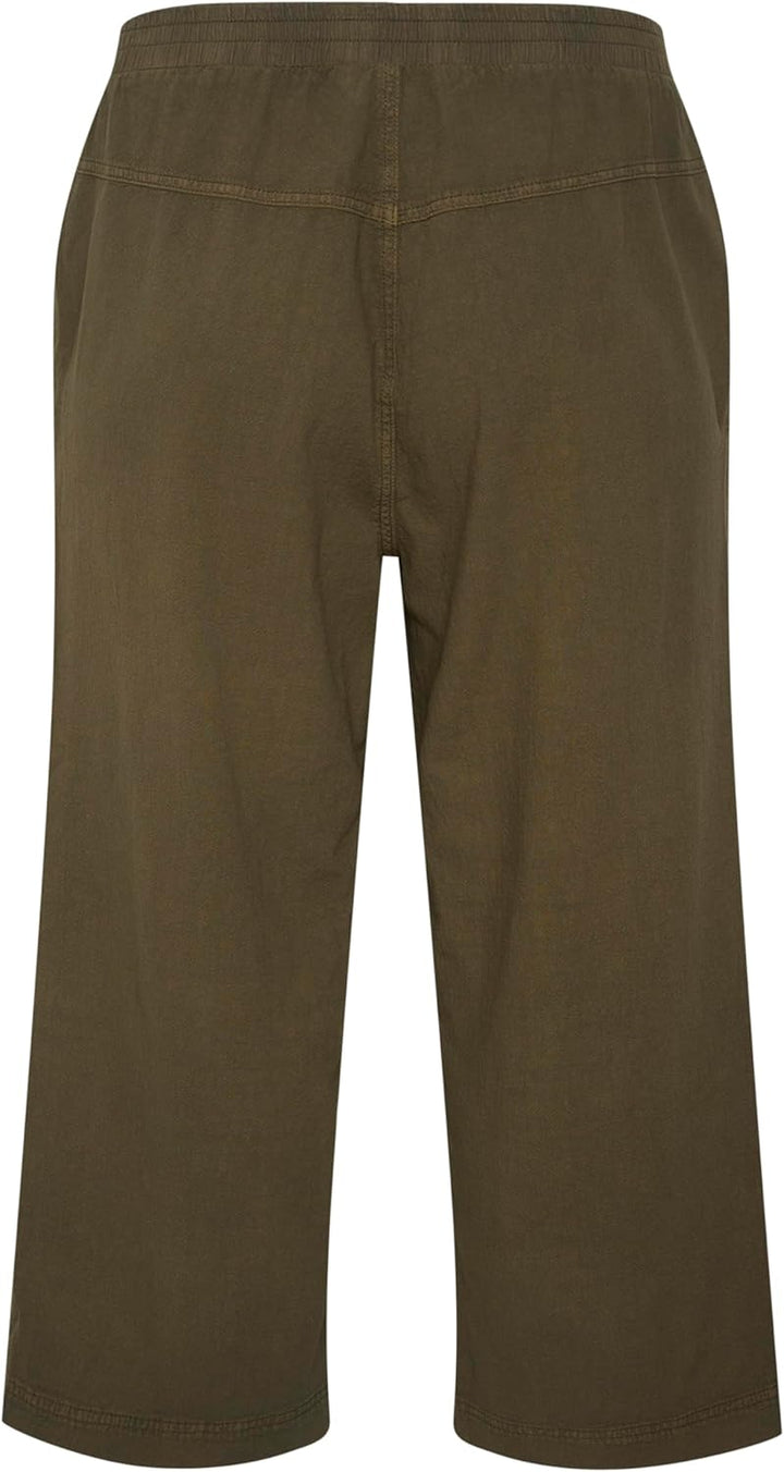 KAFFE CURVE Casual Hose KCnana Damen Grosse Grössen Hose Culotte 3/4 Weite Culottehose 48 Grosse Grö