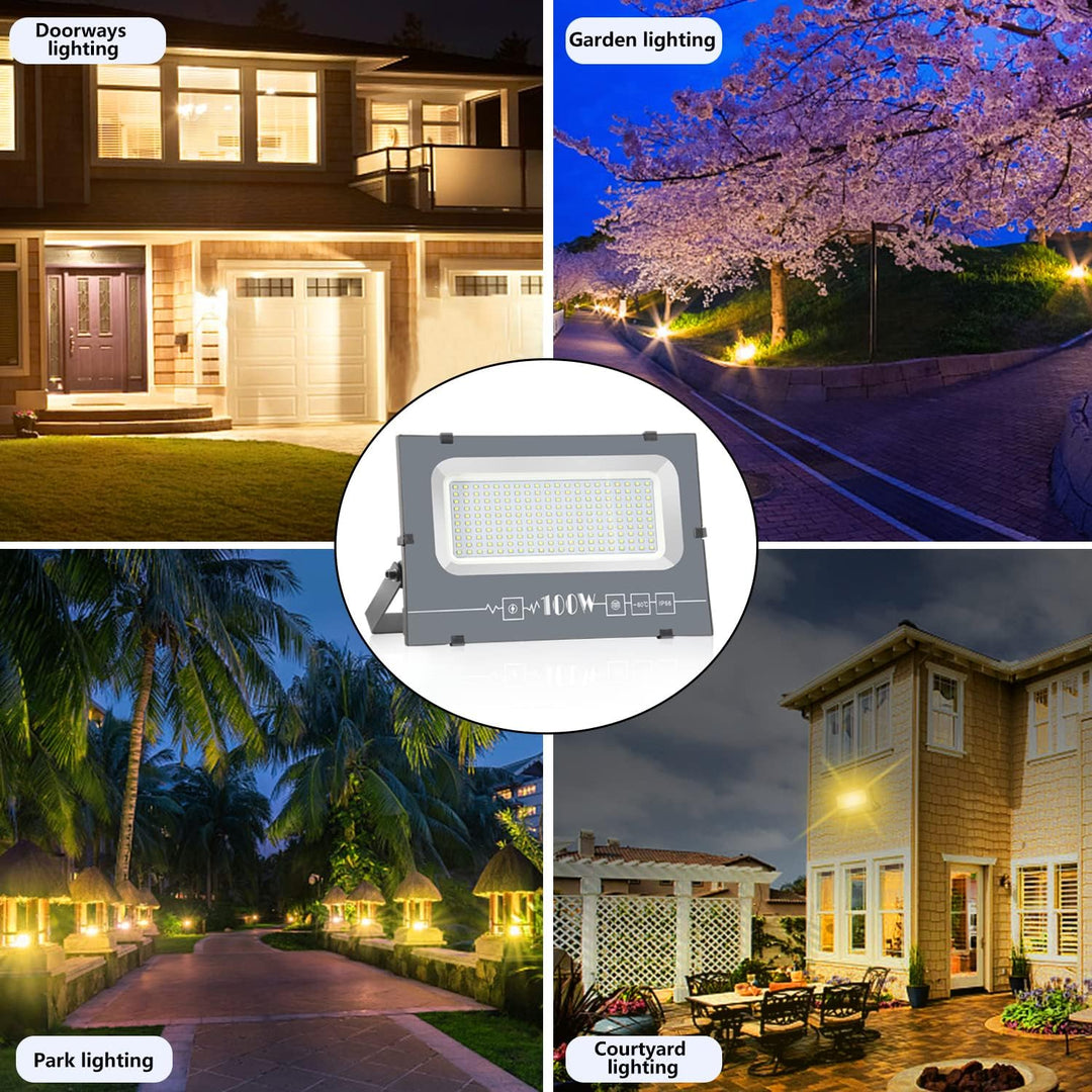 loyal LED Strahler Aussen Fluter Aussen: 600W Superhell Scheinwerfer 3000K Kaltweiss 60000LM - IP66