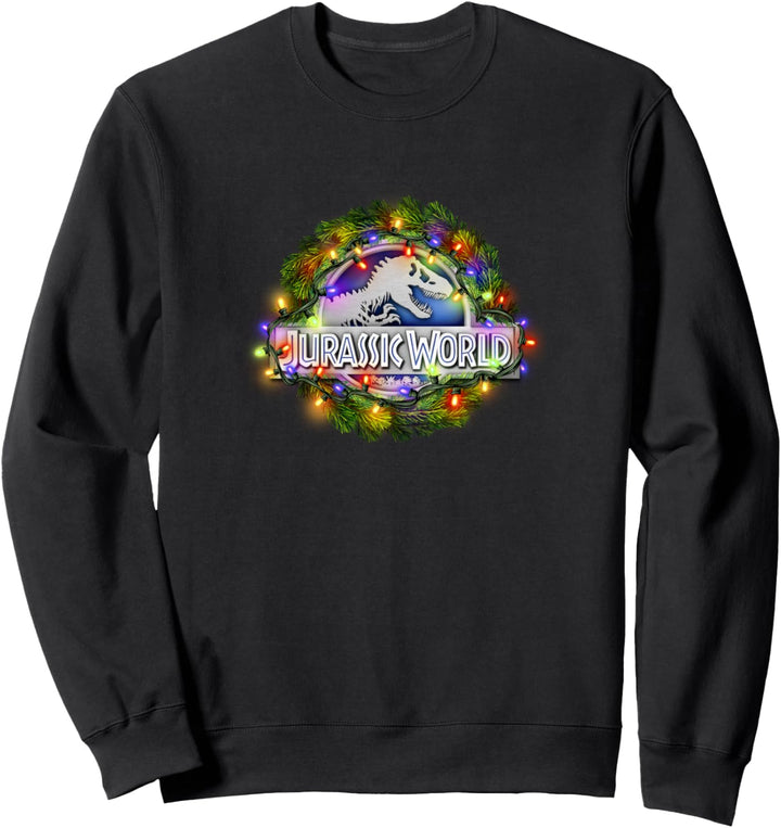 Jurassic World Christmas Wreath Logo Sweatshirt