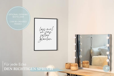 Papierschmiede® Bilder Home XXL Kunstdruck A1 (59,4x84,1 cm) Spruch Poster Zuhause Schrift Bild Wand