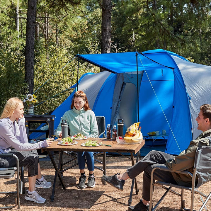 TIMBER RIDGE Campingtisch Klappbar Höhenverstellbar Klapptisch Camping Falttisch Tragbar Aluminium m