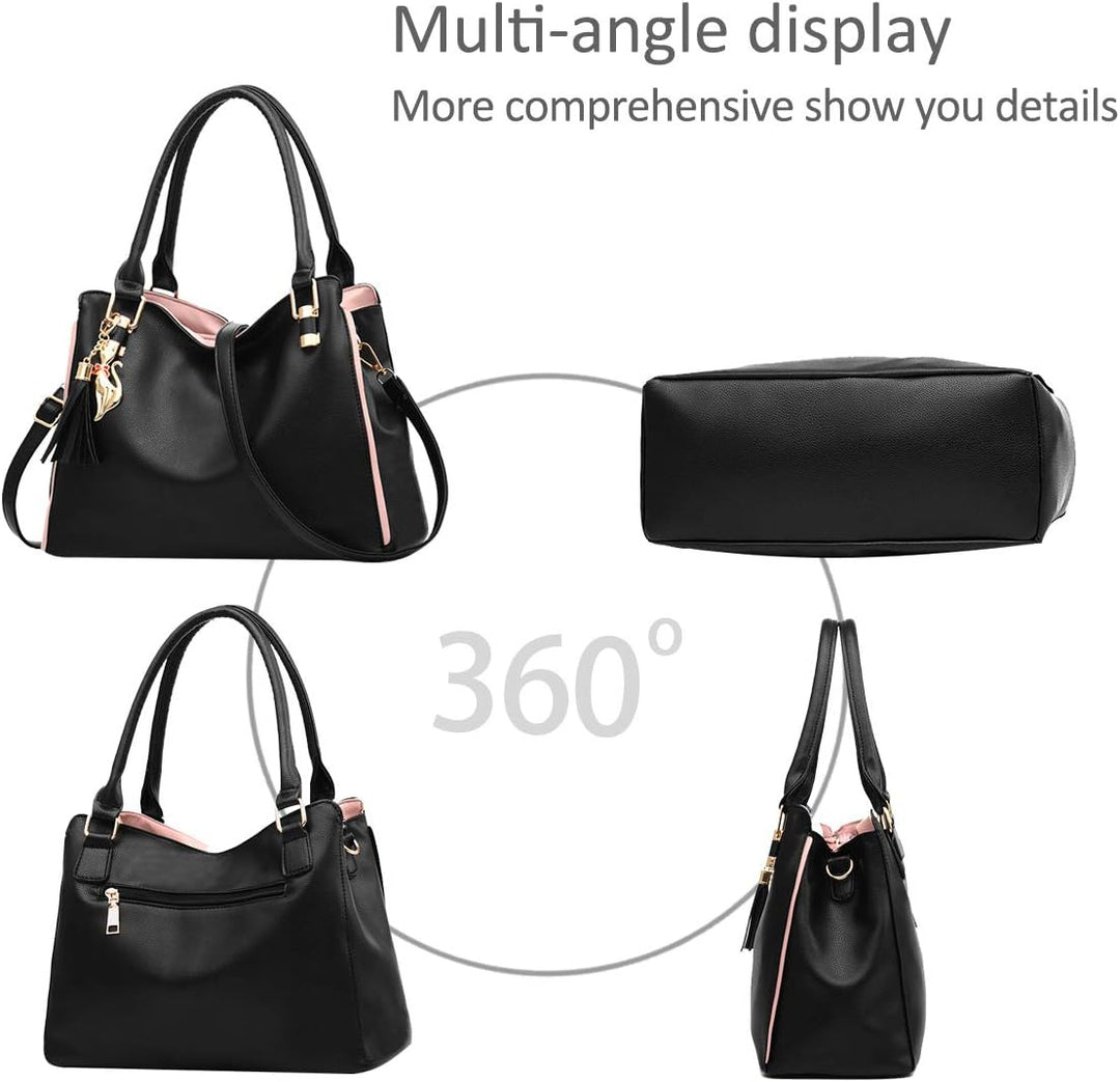 NICOLE&DORIS Damen Schultertasche Mode Handtaschen Hobos und Umhängetaschen für Frauen Gross Trageta