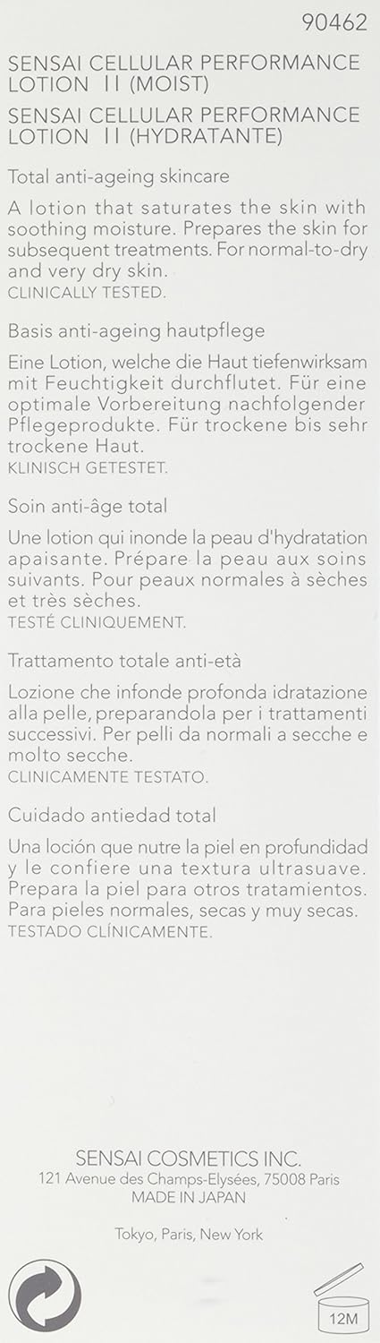 Sensai Cellular Performance femme/woman, Lotion II (Moist), 1er Pack (1 x 125 ml)