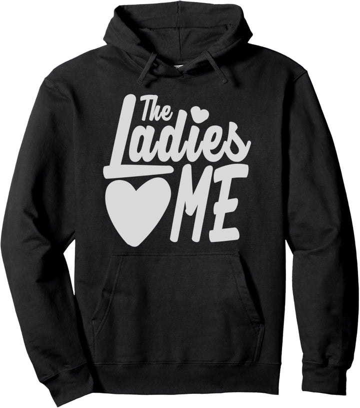 The Ladies Love Me Boys Kids Valentines Pullover Hoodie