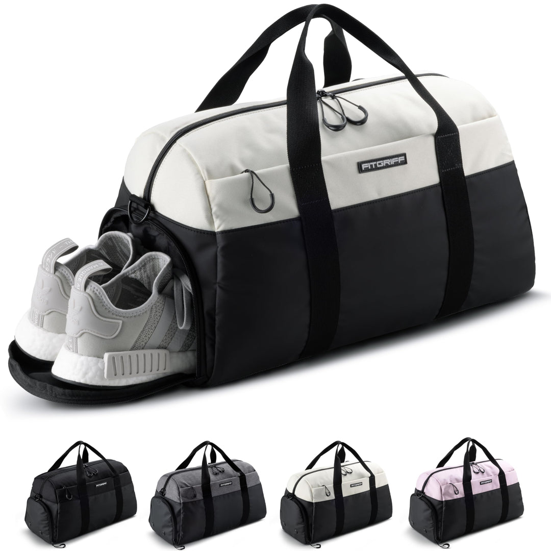 Fitgriff® Sporttasche & Reisetasche V2 für Damen und Herren - mit Schuhfach & Nassfach - Tasche für