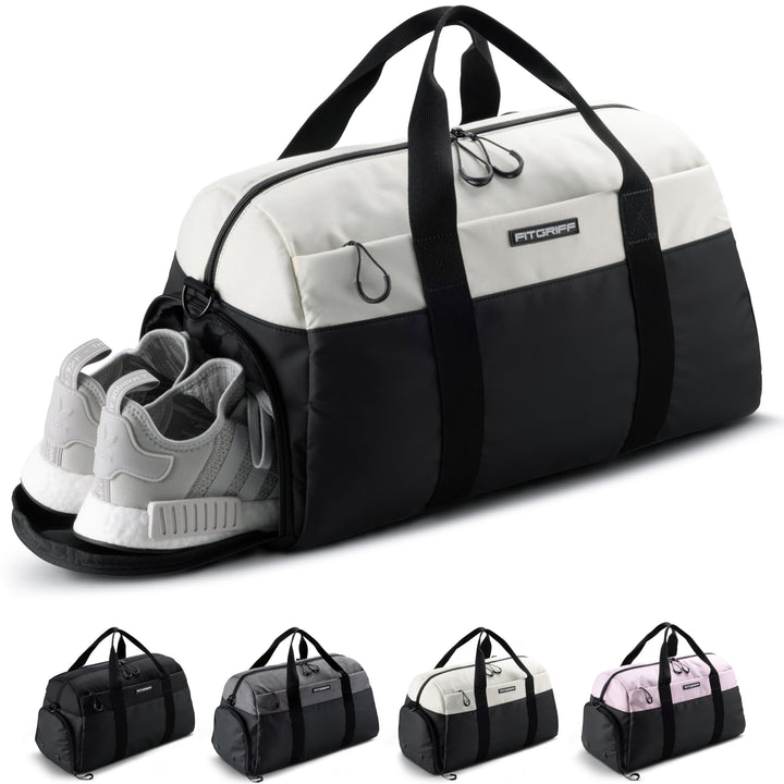 Fitgriff® Sporttasche & Reisetasche V2 für Damen und Herren - mit Schuhfach & Nassfach - Tasche für
