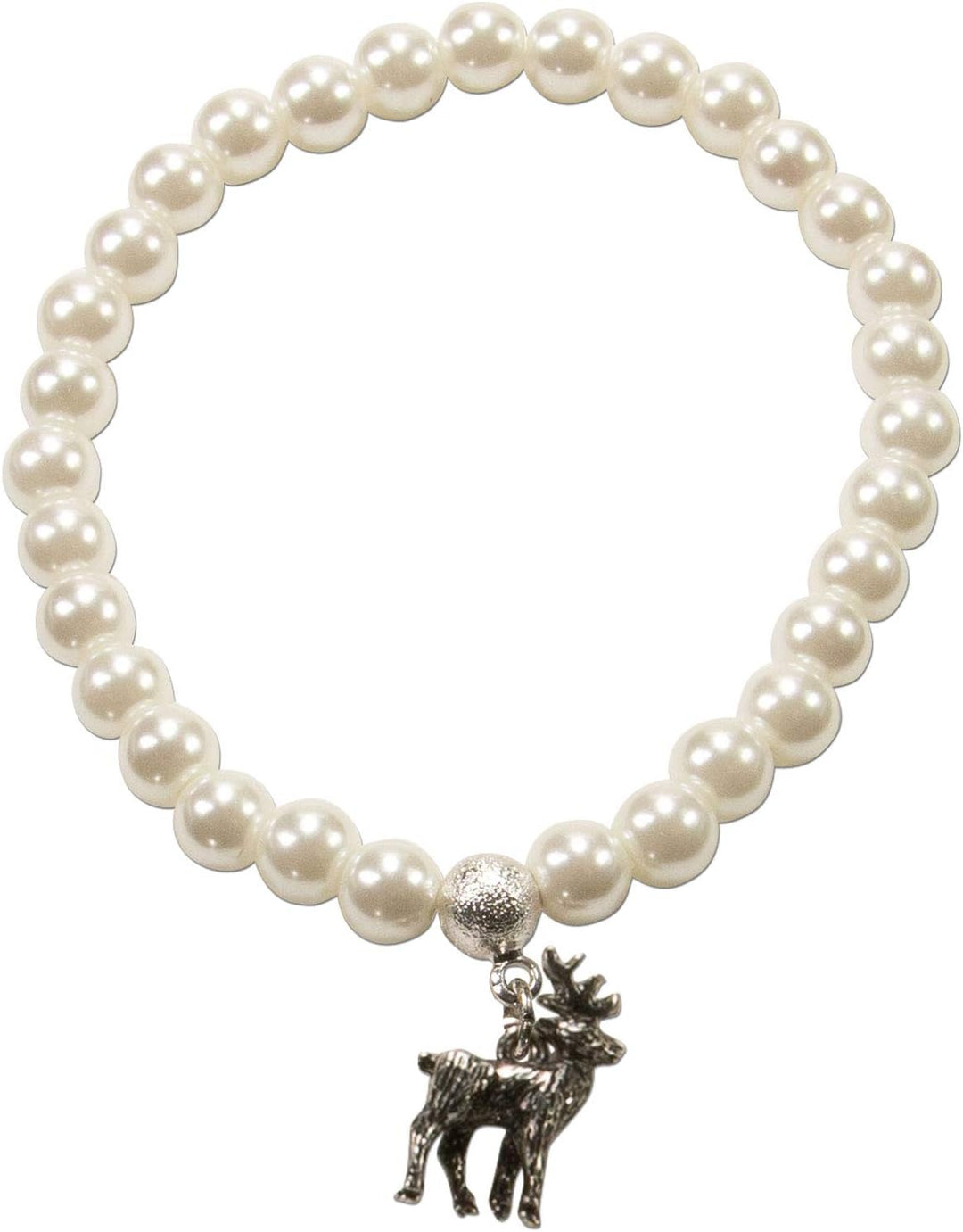 Alpenflüstern Trachtenschmuck-Set Perlen-Trachtenkette, Trachten-Armband und Trachten-Ohrhänger Hirs