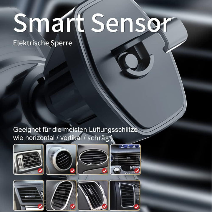 AmazeFan Kabelloses Autoladegerät 15W Qi-Ladegerät Schnellladegerät Touchscreen für iPhone Samsung H