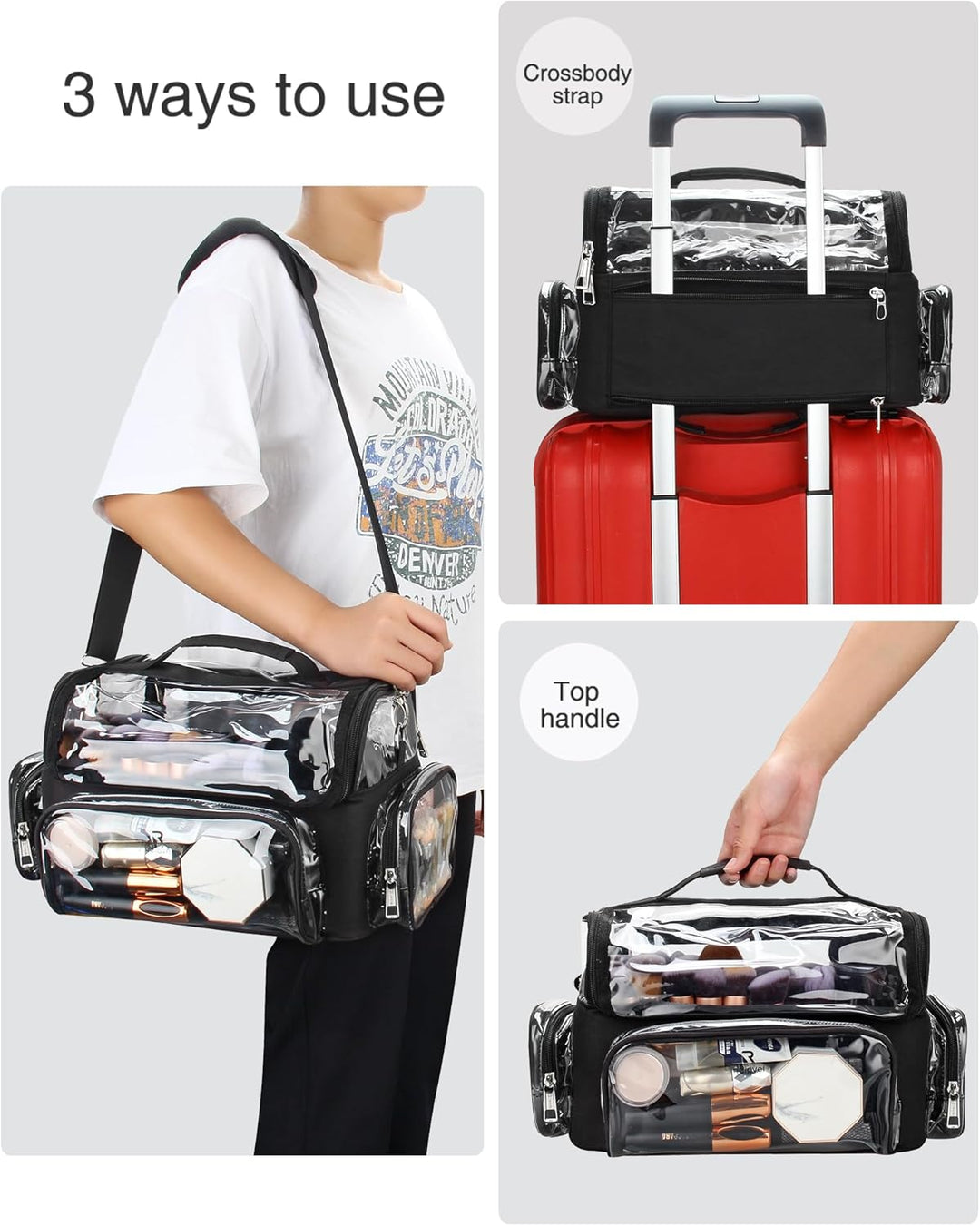 Kosmetikpinsel-Tasche Extra Gross Profi Kosmetikpinselbeutel XL Essentials für Kosmetikerinnen Reise