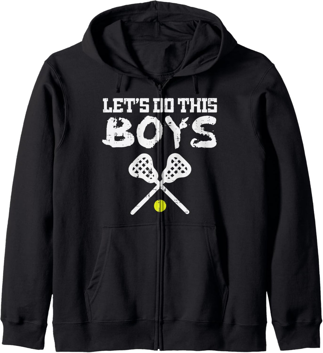 Lässt das machen Jungs Lacrosse Cool Lax Spieler Team Trainer Männer Kapuzenjacke