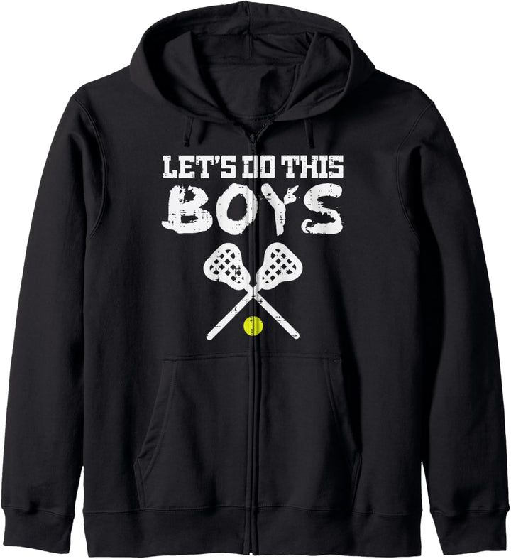 Lässt das machen Jungs Lacrosse Cool Lax Spieler Team Trainer Männer Kapuzenjacke