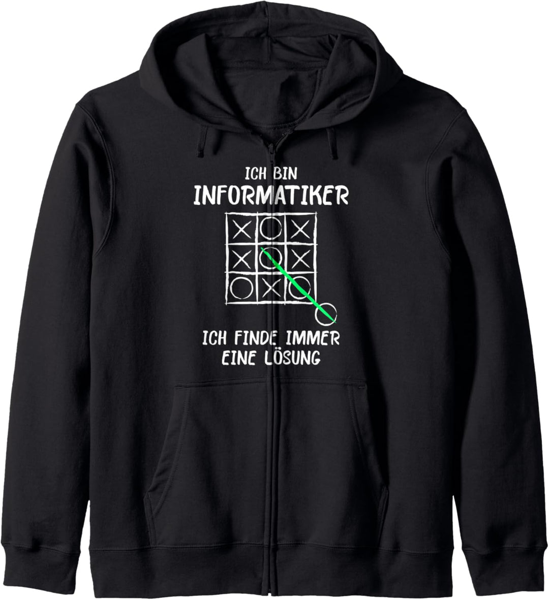 Ich bin Informatiker Lösung Spruch Computer Nerd Geschenk Kapuzenjacke