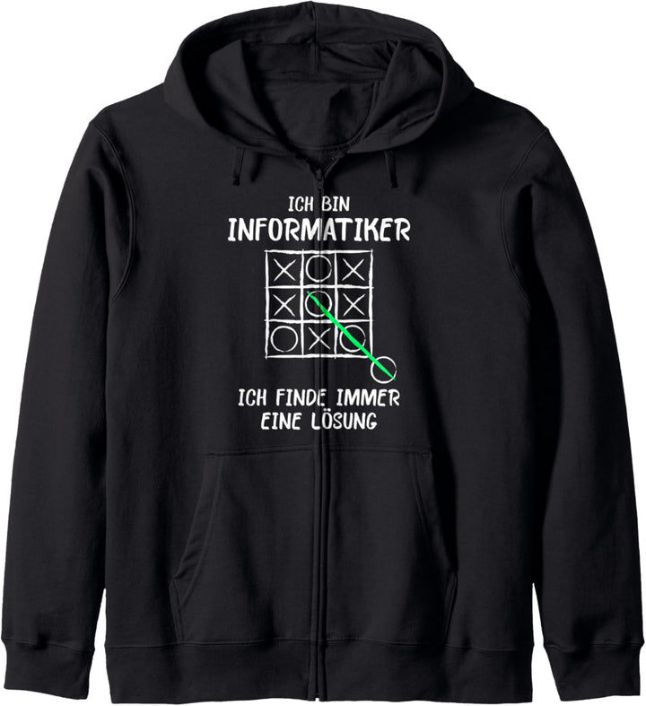 Ich bin Informatiker Lösung Spruch Computer Nerd Geschenk Kapuzenjacke