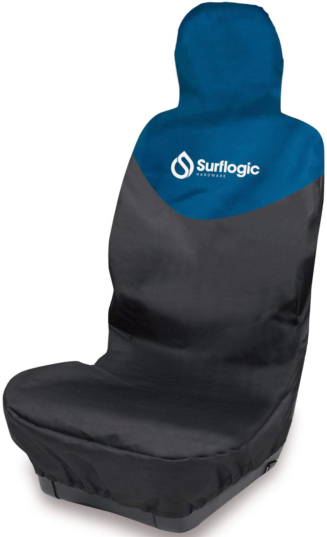 SURF LOGIC Unisex-Erwachsene Auto-Sitzabdeckung, Einzeln, Schwarz und Marineblau Zubehör, Mehrfarbig