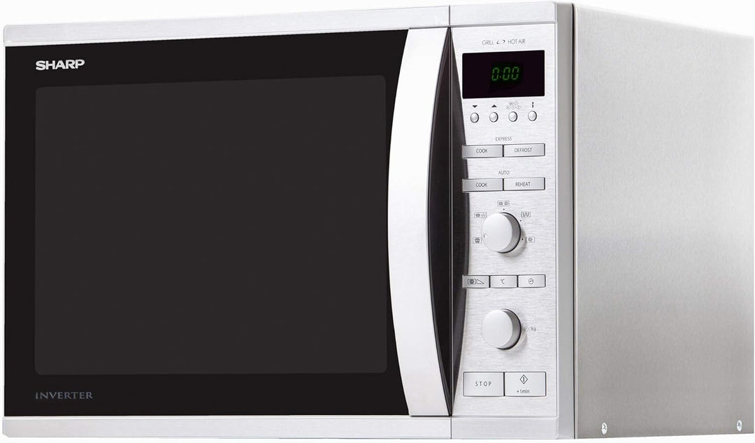Sharp R941STW Mikrowellen / 1050 W / 40 L/Inverter Technologie/silber