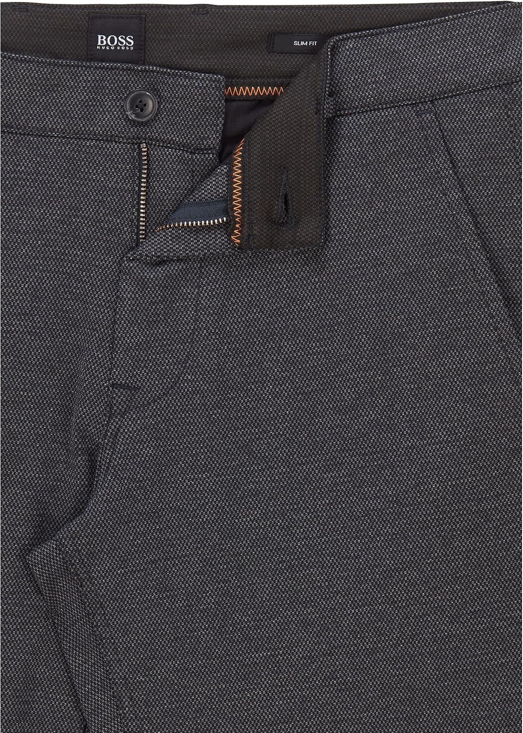 BOSS Herren Schino-Slim D Slim-Fit Hose aus elastischem Baumwoll-Satin 33 Dark Blue404, 33 Dark Blue